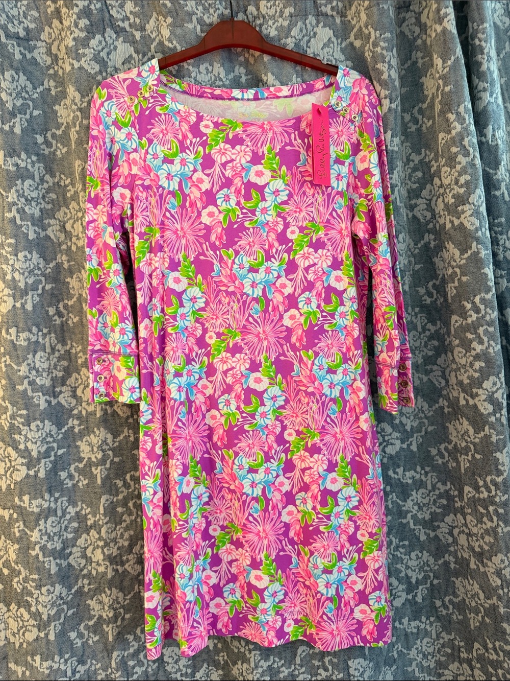 Lilly Pulitzer Pink and Purple Shift Dress